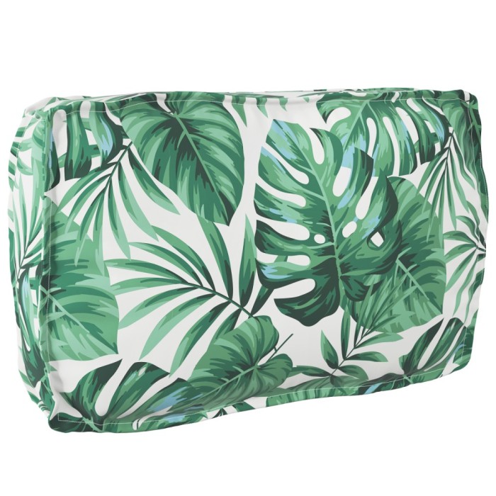 vidaXL Pernă pentru spătar din paleți model frunze 70 x 40 x 12 cm 42001526