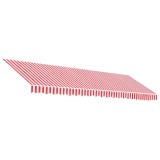 Cumpara ieftin Panza copertina de rezerva, dungi rosii si albe, 5x3,5 m