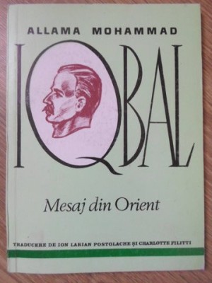 MESAJ DIN ORIENT. VERSURI-ALLAMA MOHAMMAD IQBAL-234498 foto