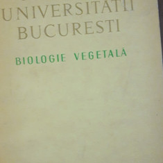 ANALELE UNIVERSITĂȚII BUCURESTI BIOLOGIE VEGETALA, 1973