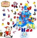 Set de brad cu 26 de ornamente detasabile Blazor, pasla, multicolor, 70 x 98 cm