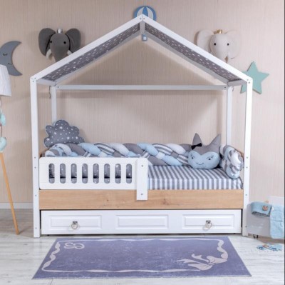 Lenjerie MyKids Montessori 7 Piese PS107 95x195 cm foto