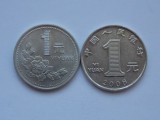 Lot 2 Monede Yuan China: 1994 &amp; 2008, Colectie Numismatica, Moneda Chinezeasca