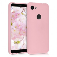 Husa pentru Google Pixel 3a XL, Silicon, Rose Gold, 51944.89 foto