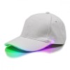 Șapcă Baseball AVEX LED RGB, Albă - Șapcă Cozoroc Iluminat, Baterii CR2032, Unisex, Ajustabilă - Gadget Plimbări, Petreceri