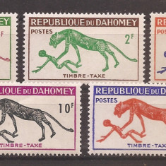 Dahomey 1963 - Animale (timbre de taxa), MNH