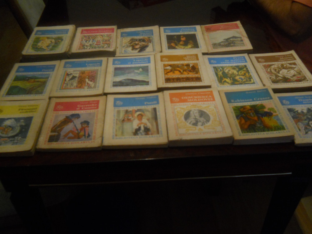 Set 17 carti din colectia Biblioteca scolarului-1975-1986 Ed. Ion Creanga,  Alta editura, 1980 | Okazii.ro