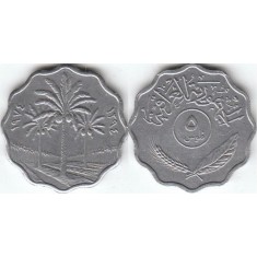 Irak 1974 - 5 fils, circulata
