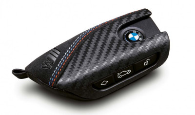 Husa Cheie Alcantara BMW M Performance Key Case foto