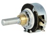 Potentiometru Axial TELPOD 100 Ohm 2W &plusmn;10% Bobinat, Diametru Ax 6mm, Singura Tura, Dimensiuni Carcasa &Oslash;28x23mm