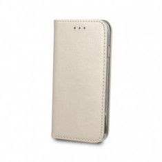 Husa Flip Carte / Stand Samsung A505 Galaxy A50 / A30s / A50s, inchidere magnetica Gold