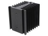 Radiator Extrudat Negru pentru Relee SSR Monofazate 80mm