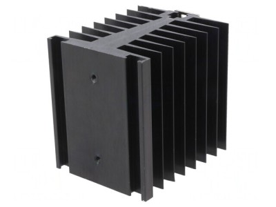Radiator Extrudat Negru pentru Relee SSR Monofazate 80mm foto