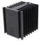 Radiator Extrudat Negru pentru Relee SSR Monofazate 80mm