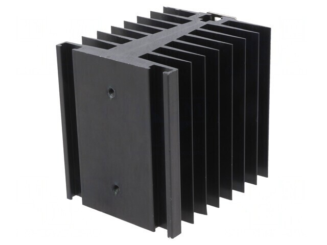 Radiator Extrudat Negru pentru Relee SSR Monofazate 80mm