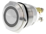 Comutator anti-vandalism SPST-NO 2A/36VDC &Oslash;19mm IP65