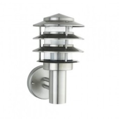 Lampa iluminat exterior Kayin-2, pentru perete, E27, max 60W, Inox, 220-240V, IP44