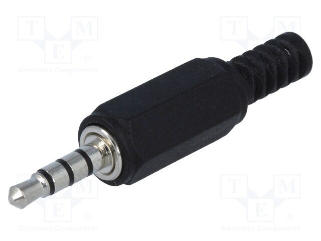 Conector Jack 2,5mm Stereo Mufă Tată NINIGI cu Manşon Drept