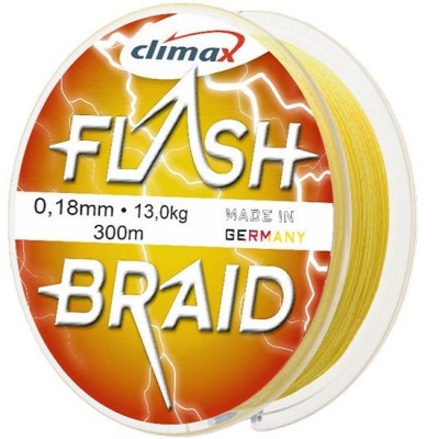 Fir textil Climax FIR FLASH BRAID FLUO YELLOW 100m 0.22mm 16.5kg foto