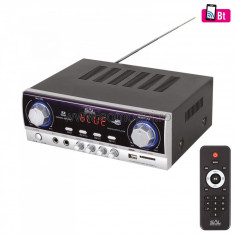 Amplificator cu multimedia, 2x40W, BT-FM-MP3 foto