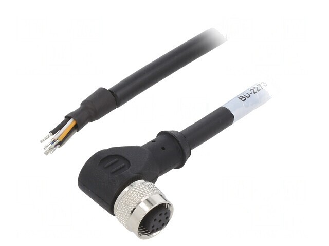 Cablu Conectare M12 8PIN Unghi 1,5m 30VAC 2A PUR