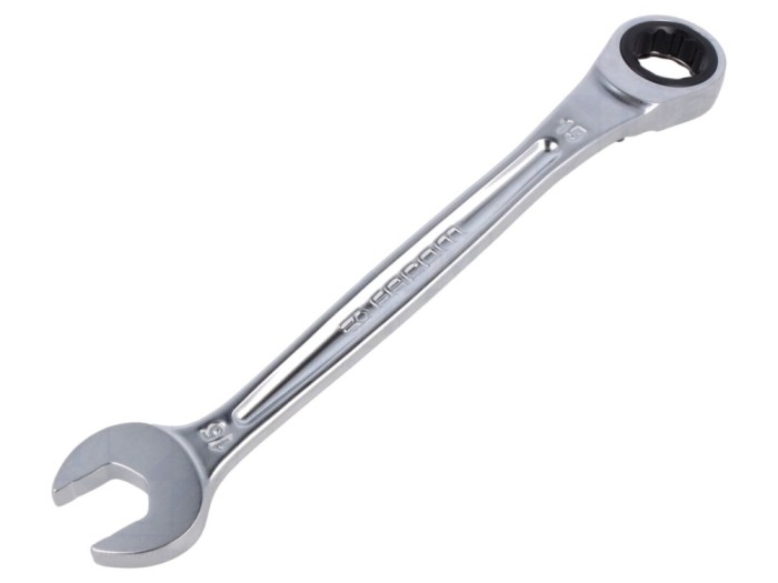 Cheie combinată 15mm satinate