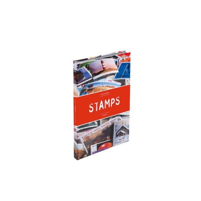 Clasor STAMPS A4, 32 pag negre, coperta necăptușită, bandă roșie - 361242 foto