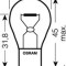 Set 2 Becuri 12V P21w Original Blister Osram 79661 7506-02B
