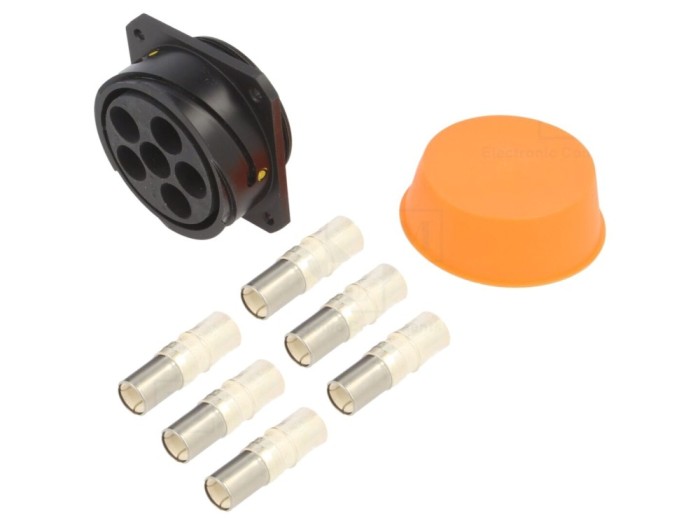 Conector circular mamă 6 pini IP68