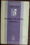 Cumpara ieftin GEORGE SILVIU - PAISIE PSALTUL SPUNE... (VERSURI, editia princeps - 1934)