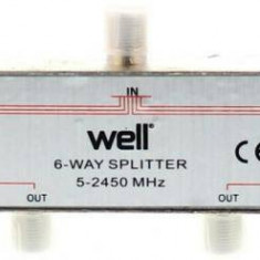 Splitter CATV 6 cai 5-2450Mhz Well