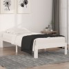 VidaXL Cadru de pat single, alb, 90x190 cm, lemn masiv 810331