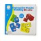 Joc constructie, educativ, puzzle expresii, lemn, 12 piese, multicolor, copii 3+ ani