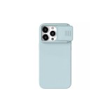 Husa MagSafe pentru Apple iPhone 15 Pro, Nillkin, CamShield Silky, Albastra