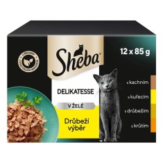 Sheba Delikatesse Plic cu selec?ie de pasari de curte in jeleu 12 x 85 g foto