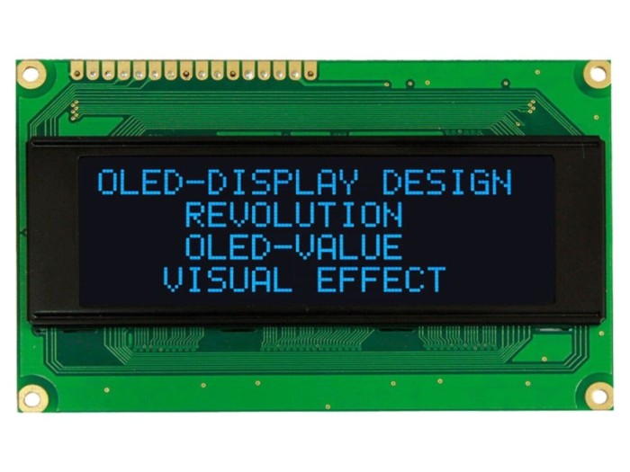 Afișaj OLED alfanumeric 20x4, albastru
