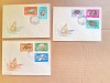 C436-Filatelie FDC Crustacee si moluste 1966. Prima zi a emisiunii.