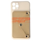 Toc TPU Crossbody Wallet Apple iPhone 11 Pro Max BEIGE