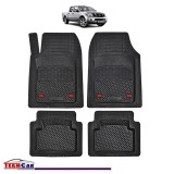 Covorase Auto TeamCar&reg; Tip Tavita Compatibile Nissan Navara D40 (2005&ndash;2015) Negru Material Rezistent, Cauciuc