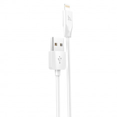 Cablu de Date USB-A la Lightning 10.5W, 2.4A, 2m Hoco Rapid (X1) Alb foto