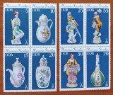 D.D.R -&#039;&#039;PORTELAN de MEISEN&#039;&#039; SERIE s doua 2-BLOC DE 4--MNH LUX -NESTAMPIL.-VEZI SCAN, Nestampilat