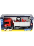 Bruder Man Tgs Truck With Roll-off Container &amp; Schaffer Yard Loader (03767)