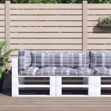vidaXL Perne pentru paleți, 3 buc. gri carouri 360958