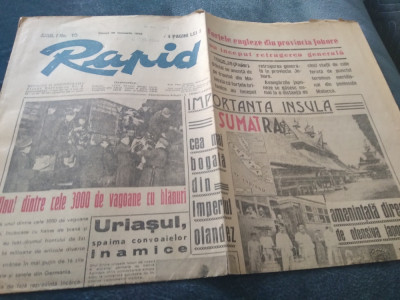 ZIARUL RAPID 30 IANUARIE 1942 foto