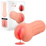 Masturbator realistic INTENSE Erika Virgin Masturbator, simulare vaginală, cu funcție de s&acirc;ngerare, din TPE, culoarea pielii