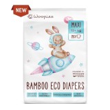 Scutece cu fibre de bambus maxi 12+kg ecologice 28buc Wooden Spoon