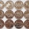 01B15 Canada set 12 monede 1999 25 cents - serie completa UNC