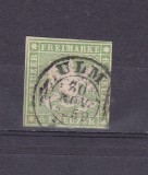 TSV @ - 1857 MICHEL 8, STATE VECHI GERMANE - WURTTENBERG, ȘTAMPILAT, Stampilat