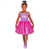 Cumpara ieftin Costum Barbie Ballerina pentru fete 5-6 ani 110-116 cm