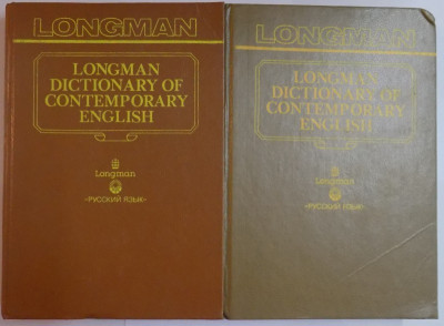LONGMAN DICTIONARY OF CONTEMPORARY ENGLISH , VOL I - II , 1992 foto
